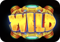Лого на слот играта The Wild Machine, показващо отличителния Wild символ в метален дизайн.