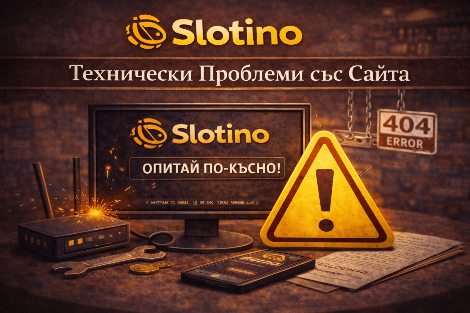 проблем със сайта на казино slotino