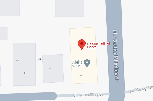 ефбет игрална зала благоевград локация