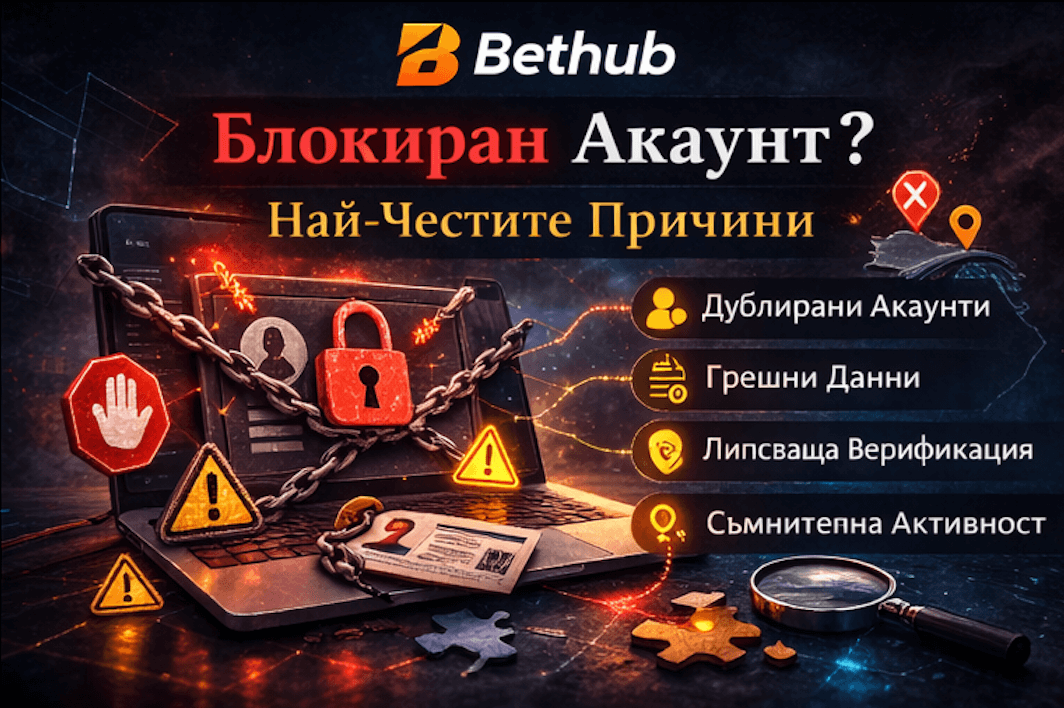 Bethub казино блокиран акаунт