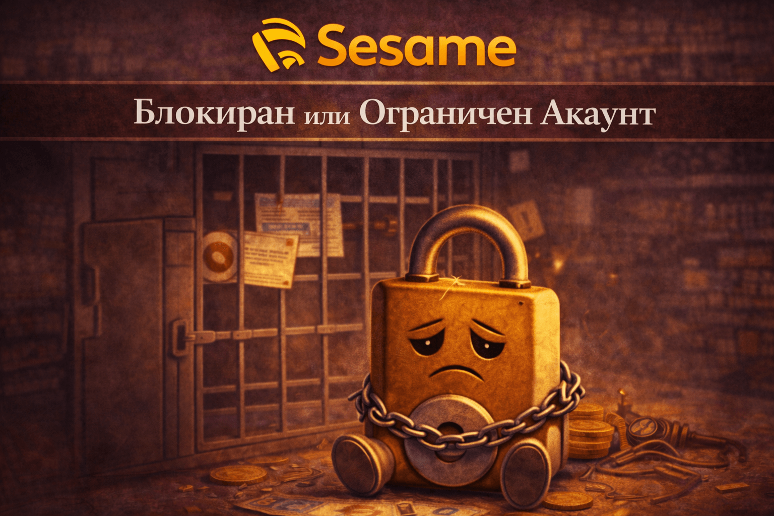 проблеми в sesame с блокиране на акаунт