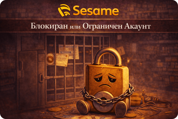 проблеми в sesame с блокиране на акаунт