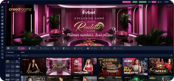 vbet секция ролетки