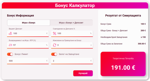 как да калкулирате своите потенциални печалби от кешбек бонус