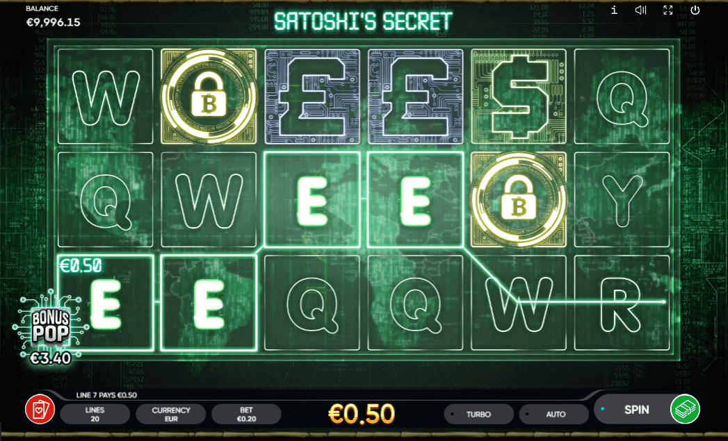 endorphina casino game satoshi's secret
