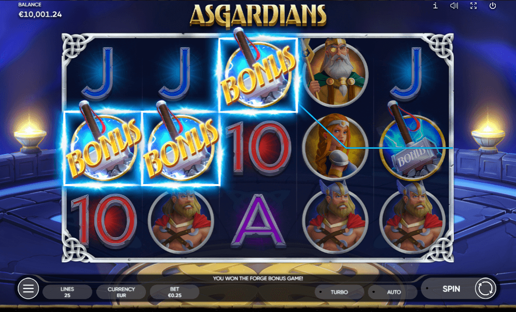 endorphina software казино игра asgardians