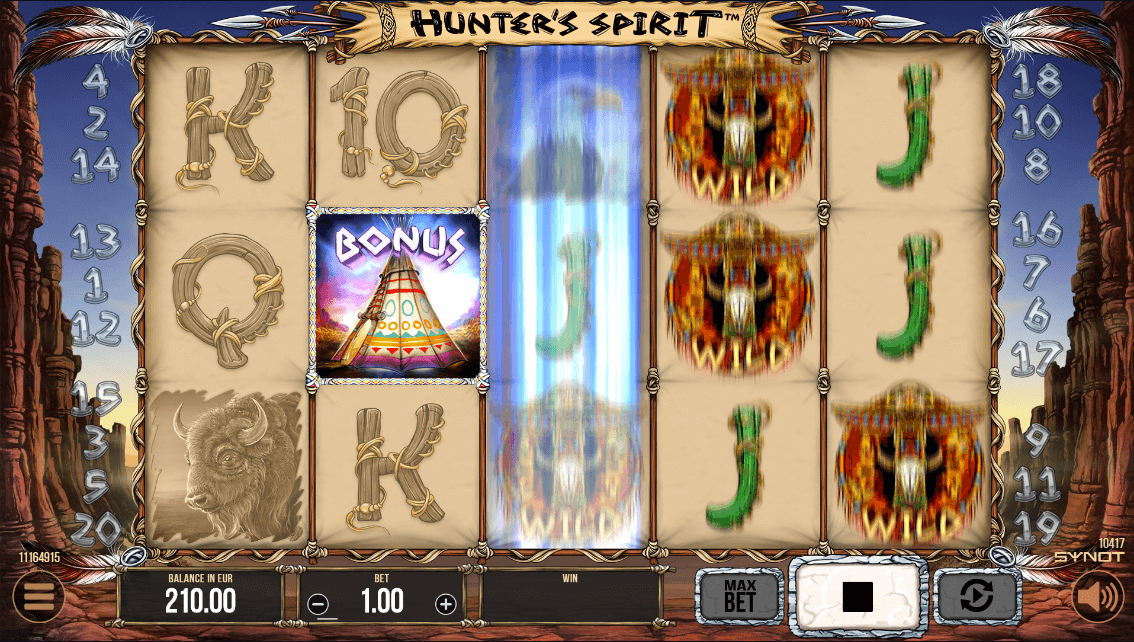 hunter's spirit synot slot