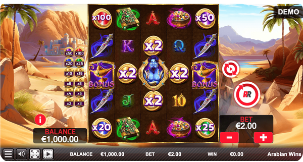 red rake gaming казино игра arabian wins