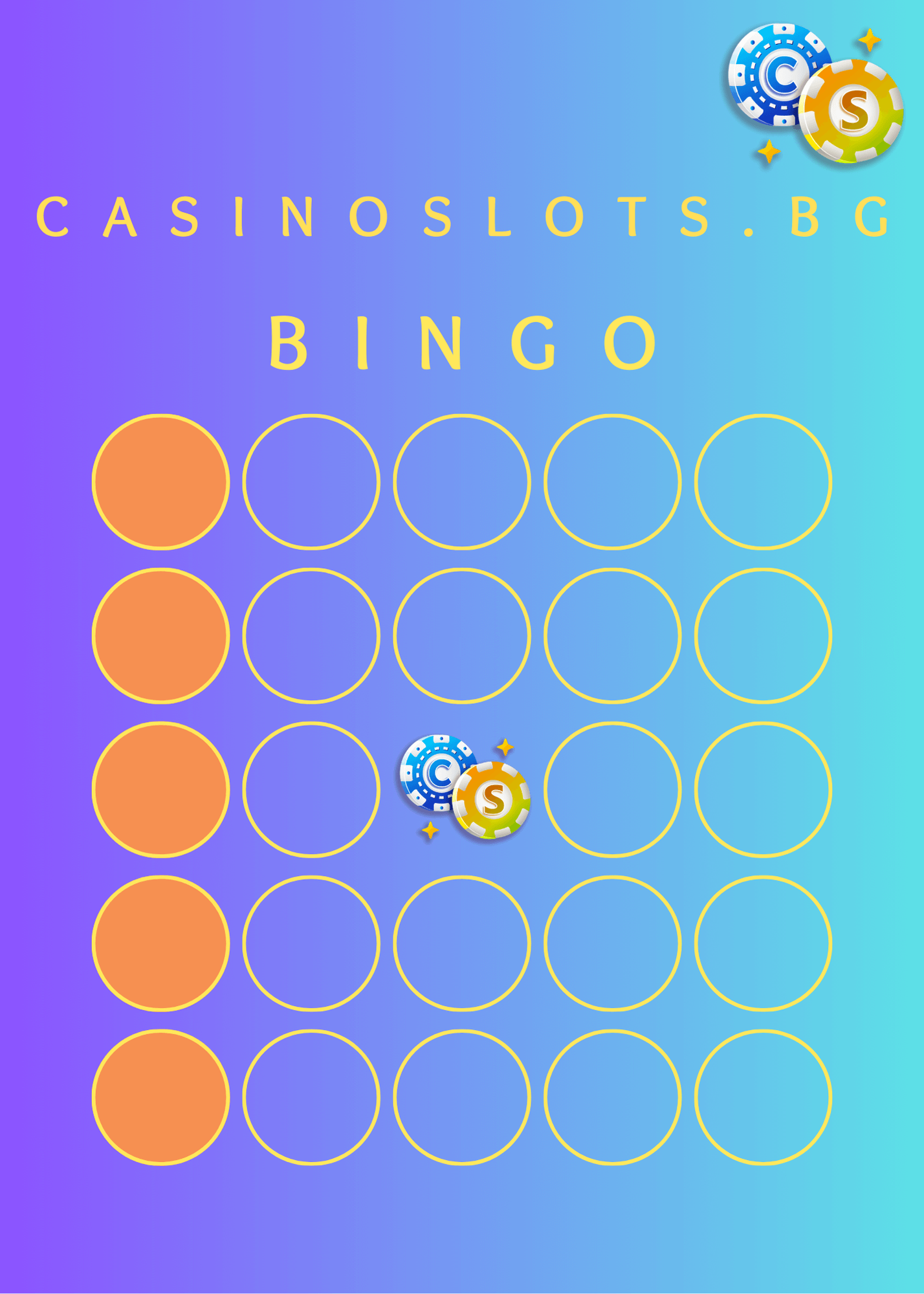 вертикална линия при online bingo