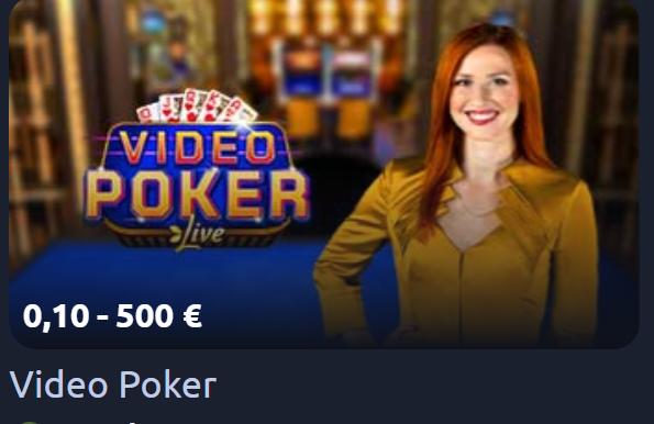 video poker live игра на evolution