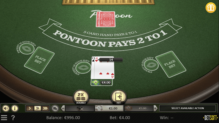 какво представлява pontoon blackjack