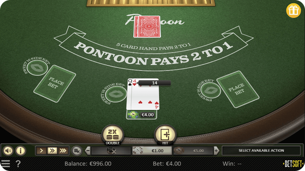 какво представлява pontoon blackjack