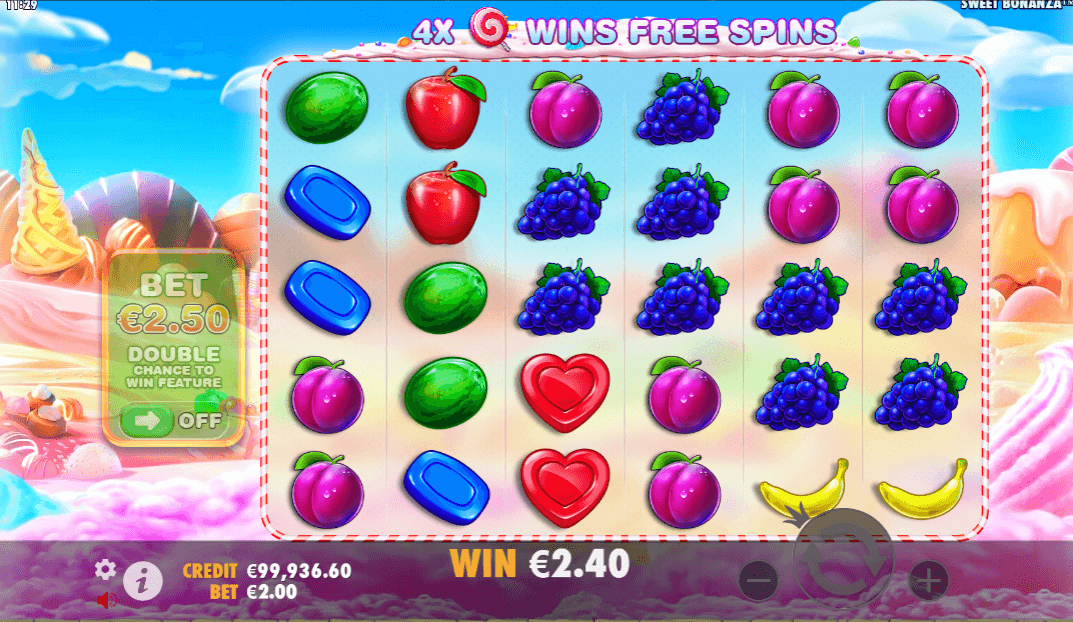 cluster pays слот sweet bonanza