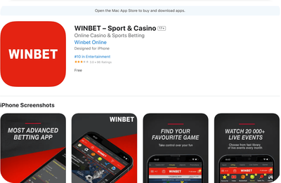 ios приложение за online svara на winbet