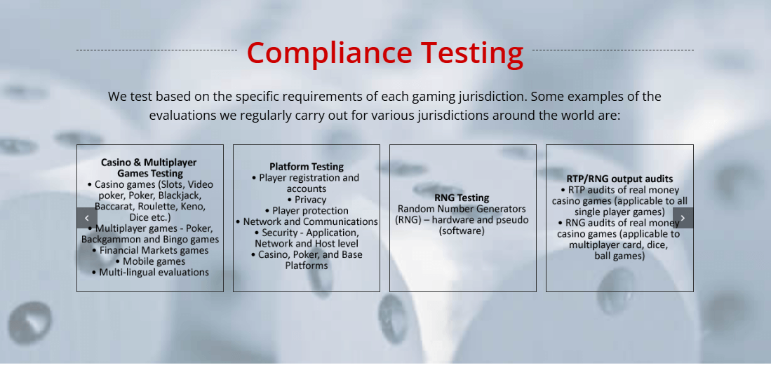 compliance testing на itechlabs за слотове с 5 линии