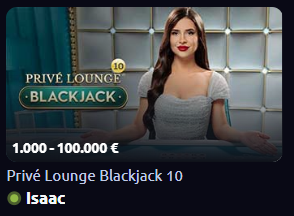 Private Table Blackjack