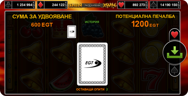 10 shining crown слот удвояване