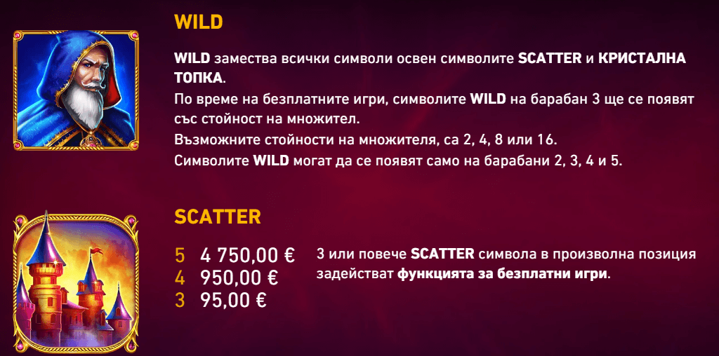 онлайн ротативка blue wizard специални символи wild scatter