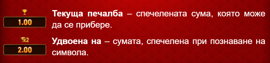 опции за удвояване на печалбата при 9 burning dragons слот