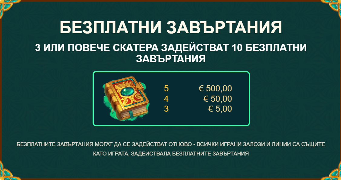 казино игра book of atem специални функции безплатни завъртания