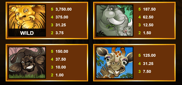 online slot игра mega moolah печеливши символи жирав бизон слон