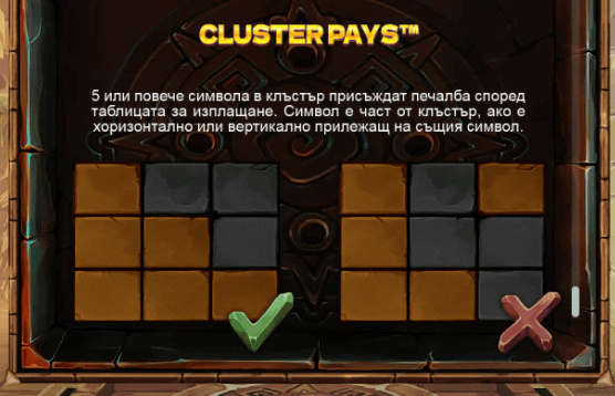 lost relics 2 слот печеливши линии cluster pays