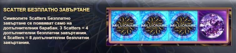 millionaire специална функция scatter безплатно завъртане
