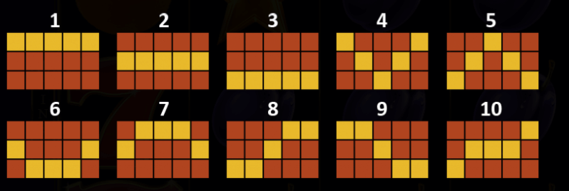 3 fruits win 10 lines печеливши линии