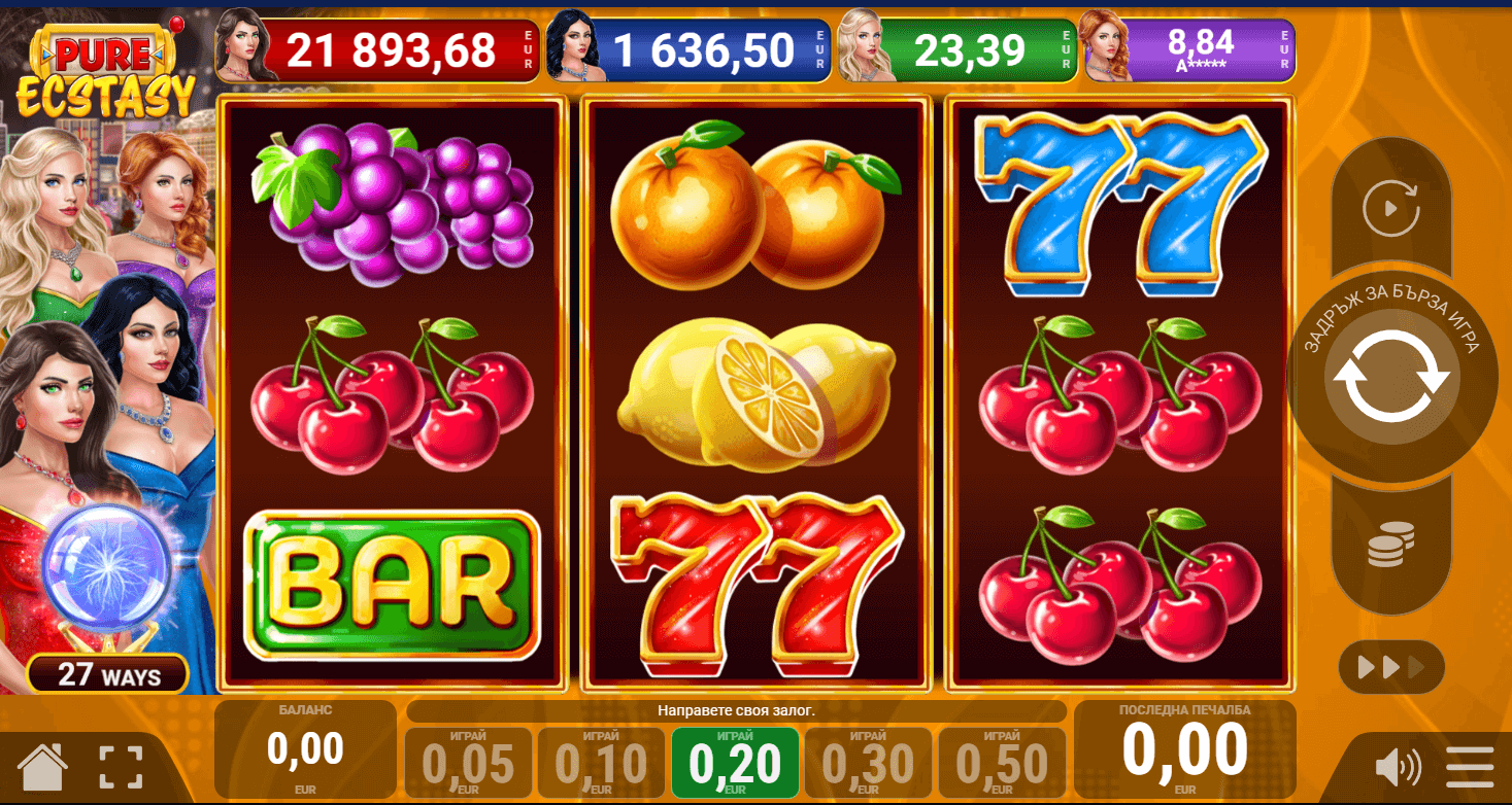 pure ecstasy слот тестова сесия на casinoslots