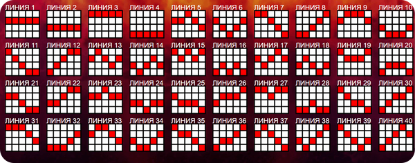 40 mega slot печеливши линии