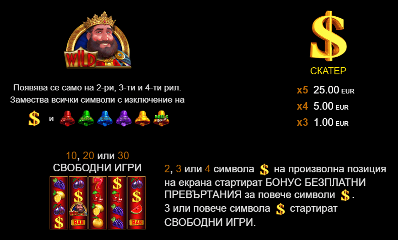 40 Lucky King Extreme Bell Link специални символи
