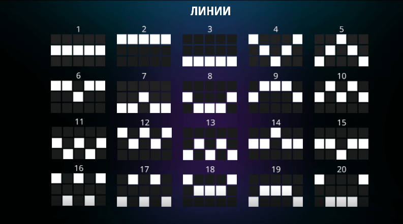 Gold digger разполага с 20 фиксирани линии