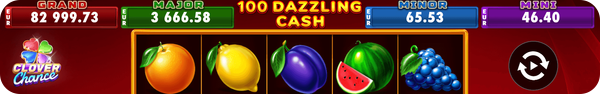 100 Dazzling Cash джакпот нива