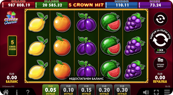 5 crown hit дизайн