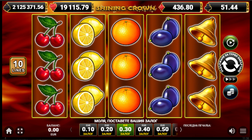 jackpot cards слот shining crown