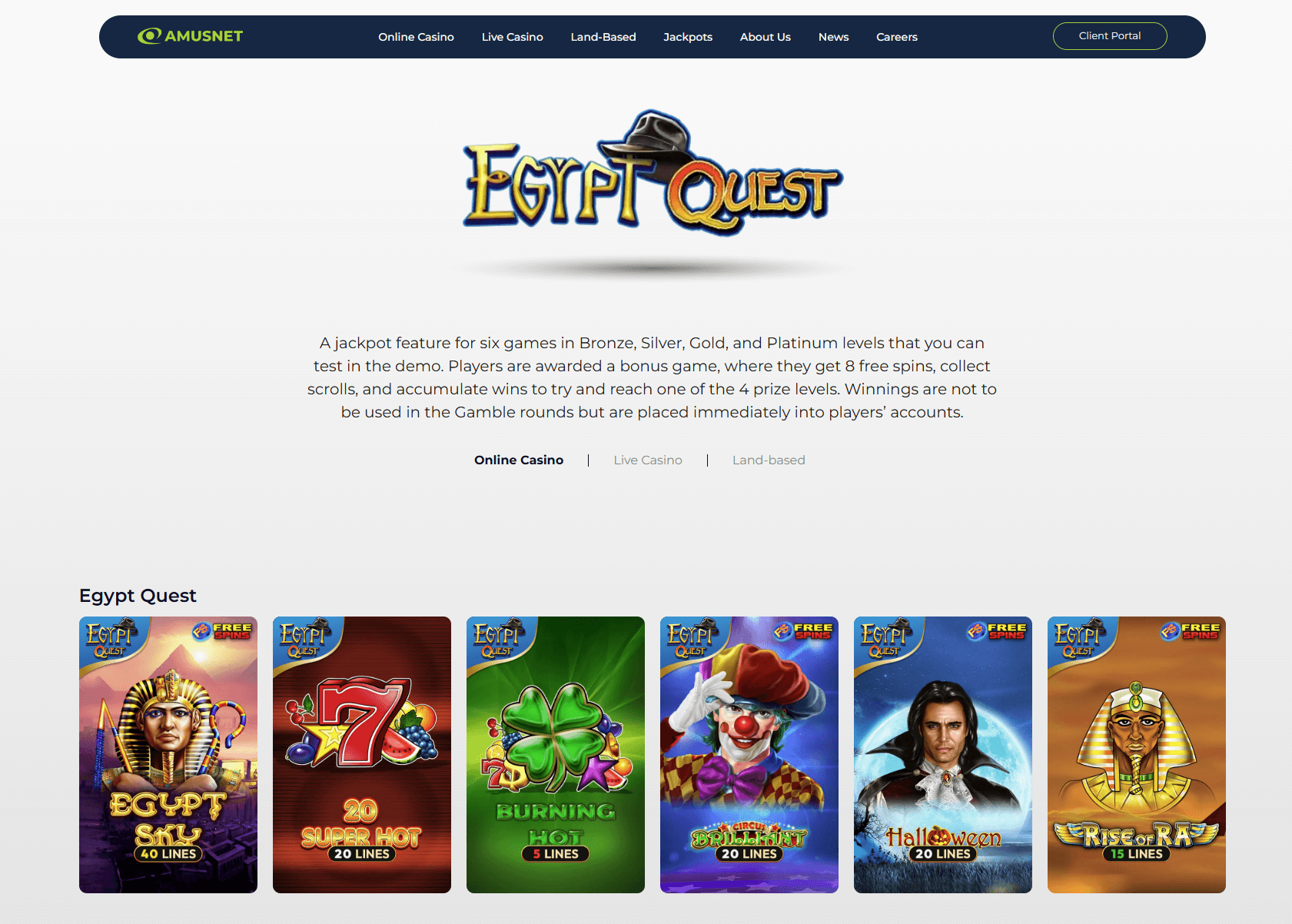 egypt quest джакпот разработчик amusnet interactive
