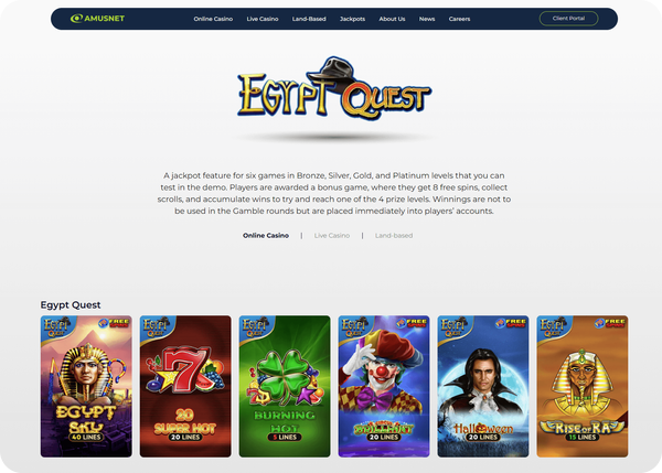 egypt quest джакпот разработчик amusnet interactive
