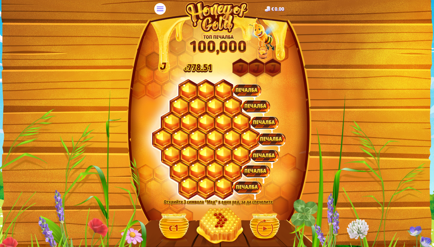 honey of gold jackpot temple слот