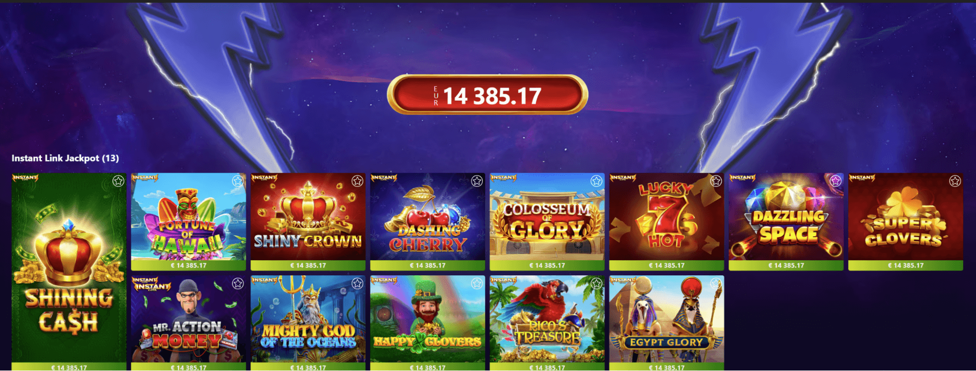 instant link джакпот игри