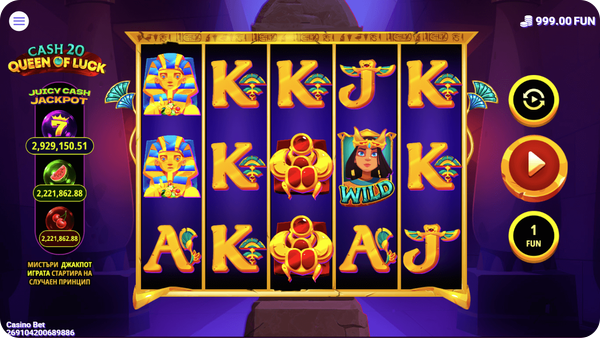 juicy cash jackpot казино игра cash 20 queen of luck