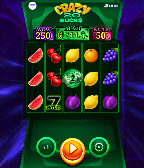 crazy bucks jackpot казино игра crazy 20 bucks