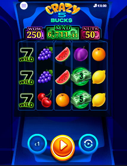 crazy bucks джакпот слот игра crazy 5 bucks