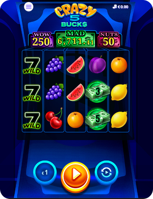 crazy bucks джакпот слот игра crazy 5 bucks