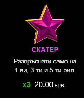 100 Burning Hot скатер символ звезда